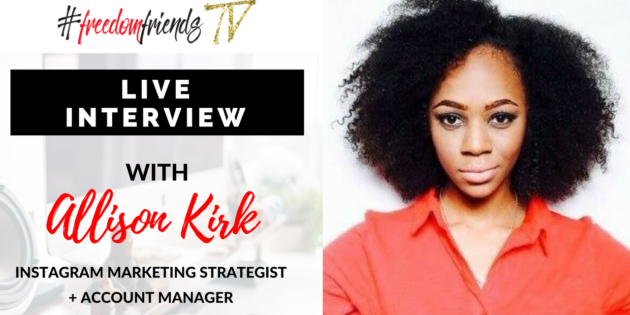 Live Interview with Miss Allison Kirk